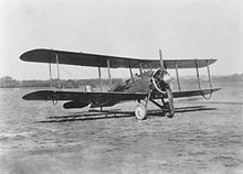 Airplane Picture - Wright Radial Engine (R-1) fitted to a De Havilland DH-4B airframe.