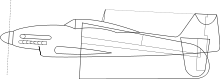 Airplane Picture - Simplified line drawing of an M6A1 folded for transport.