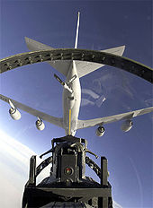 Airplane Picture - An F-15 backs out after refueling from a KC-135R.