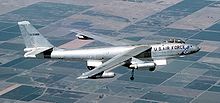 Airplane Picture - Last flight of a B-47: in 1986, AF Ser. No. 52-0166 was restored to flying condition and ferried from Naval Air Weapons Station China Lake to Castle AFB for display