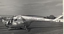 Airplane Picture - British European Airways Bristol 171 Mk 3A at London Gatwick on the scheduled passenger service from Birmingham in 1955