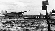 Airplane Picture - The California Clipper at Cavite, 1940.