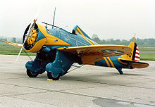 Airplane Picture - P-26A replica on display at the NMUSAF