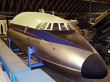 Airplane Picture - Nose of second prototype Britannia G-ALRX at the Bristol Aero Collection, Kemble Airfield