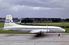 Airplane Picture - Britannia Airways Britannia Model 102 at Manchester Airport in 1965