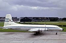 Airplane Picture - Britannia Airways Britannia Model 102 at Manchester Airport in 1965