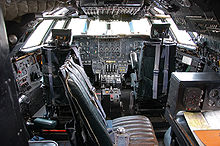 Airplane Picture - The cockpit of the Bristol Britannia 312 G-AOVT