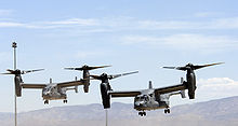 Airplane Picture - Two USAF CV-22s, landing at Holloman AFB, New Mexico in 2006.