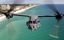 Airplane Picture - A CV-22 of 8th Special Operations Squadron flies over Florida's Emerald Coast.