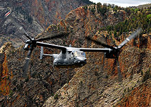 Airplane Picture - CV-22 flying over New Mexico