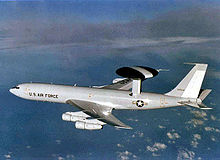 Airplane Picture - USAF E-3 in flight