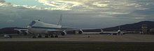 Airplane Picture - E-4B and two C-32s at Defence Establishment Fairbairn, Canberra, Australia during bilateral defense talks, February 2008.