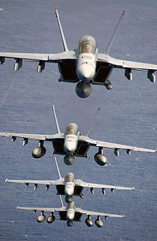 Airplane Picture - Four F/A-18Fs of VFA-41 