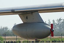 Airplane Picture - Under-wing aerial refuelling pods fitted to the H-6U tanker variant.
