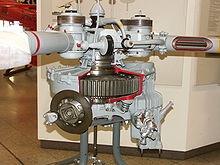 Airplane Picture - Main Gearbox of the Bristol 171 Sycamore as displayed in the Deutsches Museum in Munich (Germany)