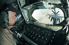 Airplane Picture - USAF KC-135R boom operator view