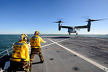 Airplane Picture - V-22 landing on the USS New York 19 October 2009