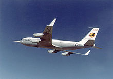 Airplane Picture - KC-135 winglet flight tests at Dryden Flight Research Center.