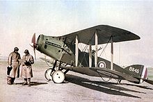 Airplane Picture - A Bristol F.2B Fighter of No. 1 Squadron, Australian Flying Corps in Palestine, February 1918.