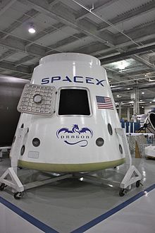Airplane Picture - The Dragon capsule at SpaceX's headquarters in Hawthorne, California.