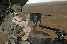 Airplane Picture - M240 machine gun mounted on V-22 loading ramp.