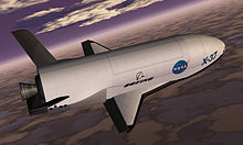 Airplane Picture - X-37 spacecraft, artist's rendering from 1999