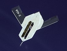 Airplane Picture - X-45A underside with weapons bay door open