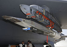 Airplane Picture - X-51A under the wing of a B-52 at Edwards AFB, July 2009