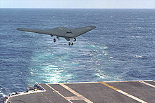 Airplane Picture - Artist's Impression of an X-46 landing on a carrier