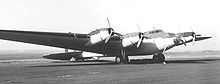 Airplane Picture - The XB-15 parked on an airstrip.