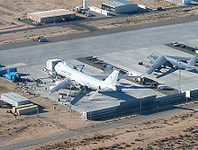 Airplane Picture - YAL-1 undergoing modification in November, 2004, at Edwards AFB