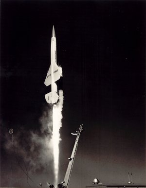 Warbird Picture - Photo of a Bomarc missile launch.