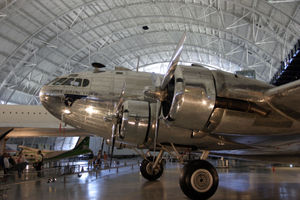 Warbird Picture - A restored Boeing 307 ex-Pan Am on display at the Steven F. Udvar-Hazy Center