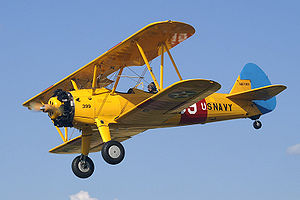 Warbird Picture - Boeing Stearman N67193 in USN markings