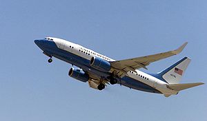 Warbird Picture - A C-40B VIP transport taking off. This kind of aircraft occasionally serves as Air Force Two.