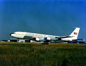 Warbird Picture - A VC-137B Stratoliner aircraft taking off in 1981