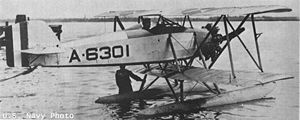 Warbird Picture - The second NAF-built TS-1, as a floatplane.
US Navy Photo.