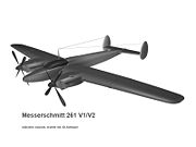 Airplane Picture - 3D-model of the Me 261