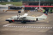 Airplane Picture - A British Airways Express Short 360 at Dublin Airport in 1995.