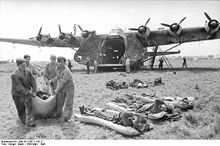 Airplane Picture - The Me 323 transporting wounded personnel in Italy.