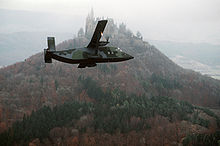 Airplane Picture - A C-23A Sherpa in front of Hohenzollern Castle in the Black Forest in 1984.