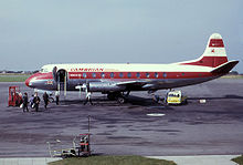 Airplane Picture - Viscount 701 of Cambrian Airways at Bristol Airport in 1963