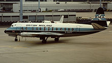 Airplane Picture - Viscount 814 of British Midland in 1981