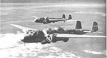 Airplane Picture - Two G3M2 bombers - the nearest Model 22 and the other a Model 21