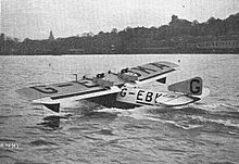 Airplane Picture - Cockle in 1924 with original fin