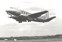 Airplane Picture - Type 663 Tay Viscount demonstrating at Farnborough in September 1950