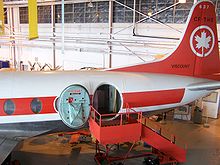 Airplane Picture - Tail fin of a Viscount 757 at the Western Canada Aviation Museum in Winnipeg, Manitoba.