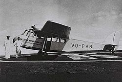 Airplane Picture - Scion II, VQ-PAB, at the service of Palestine Airways Ltd in 1938