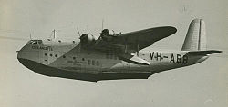 Airplane Picture - Qantas Short C Class Empire flying boat VH-ABB 'Coolangatta', ca. 1940