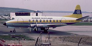 Warbird Picture - A Vickers Viscount 700 at Aberdeen Airport, Scotland